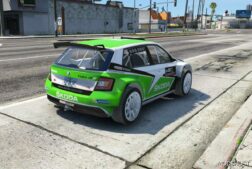 GTA 5 Vehicle Mod: 2018 Skoda Fabia R5 WRC Fivem | Add-On (Image #3)