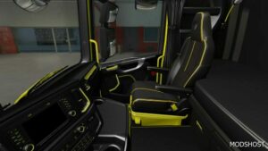 ETS2 Scania Mod: S & R 2016 LUX Black Yellow Interior 1.49 (Image #2)