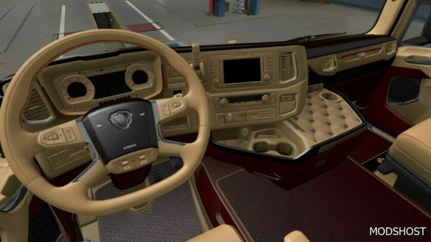 ETS2 Scania 2016 S & R Bordo Beige Interior 1.49 mod