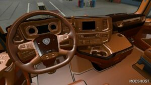 ETS2 Scania S & R Full Brown Interior 1.49 mod