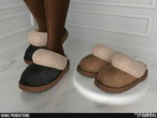 Sims 4 Male Shoes Mod: Slippers (Male) S022408 (Featured)