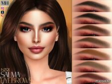 Sims 4 Salma Eyebrows N291 mod
