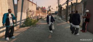 GTA 5 Player Mod: GTA 4 Hustler Gang Add-On PED V1.2 (Image #3)