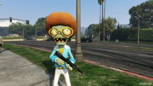 GTA 5 Player Mod: Disco Zombie – PVZ Garden Warfare 2 Add-On PED (Image #5)