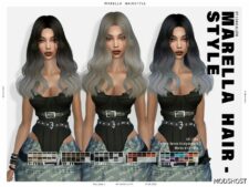 Sims 4 Marella Hairstyle mod
