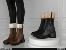 Sims 4 Leather Boots – S022401 mod