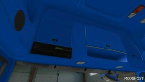 ETS2 DAF Mod: XF105 Blue White Interior 1.49 (Image #3)