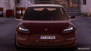 ETS2 Tesla Car Mod: Model 3 Performance FIX 1.49 (Image #2)