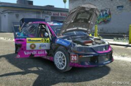 GTA 5 Mitsubishi Vehicle Mod: Lancer EVO IX R4 Fivem | Add-On (Image #5)