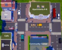 Sims 4 House Mod: Magnolia’s Pocket Neighborhood (Image #4)