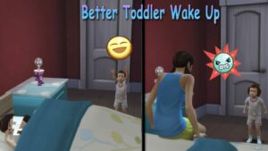 Sims 4 Better Toddler Wake up Interaction More Variety mod