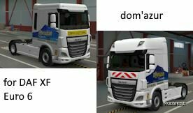 ETS2 Dom’Azur Skin for DAF XF Euro 6 mod