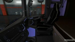ETS2 Scania Mod: S and R Black Purple Interior 1.49 (Image #2)