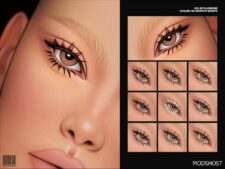 Sims 4 Maxis Match 2D Eyelashes N86 mod