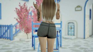 GTA 5 Player Mod: Short Shorts for MP Female (Image #2)