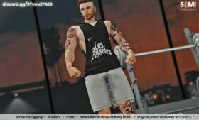 GTA 5 Player Mod: Male Tank TOP (Muscle Body) V1.1 (Image #2)