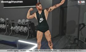 GTA 5 Player Mod: Male Tank TOP (Muscle Body) V1.1 (Image #5)