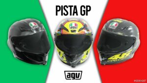 GTA 5 Player Mod: AGV Pista GP Helmet for SP & MP (Featured)