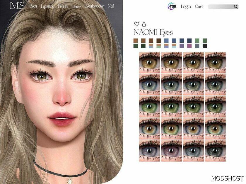 Sims 4 Naomi Eyes mod