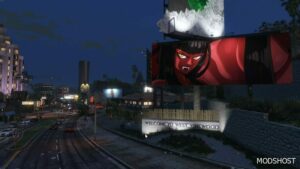 GTA 5 Mod: NEW Billboards in Vinewood (Image #5)