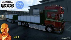 ETS2 Scania R560 Donslund + Trailer V5.1 1.49 mod