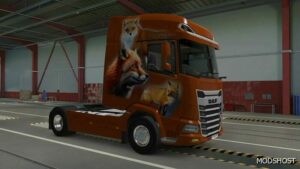 ETS2 DAF Mod: 2021 FOX AIR Brush Skin (Image #2)