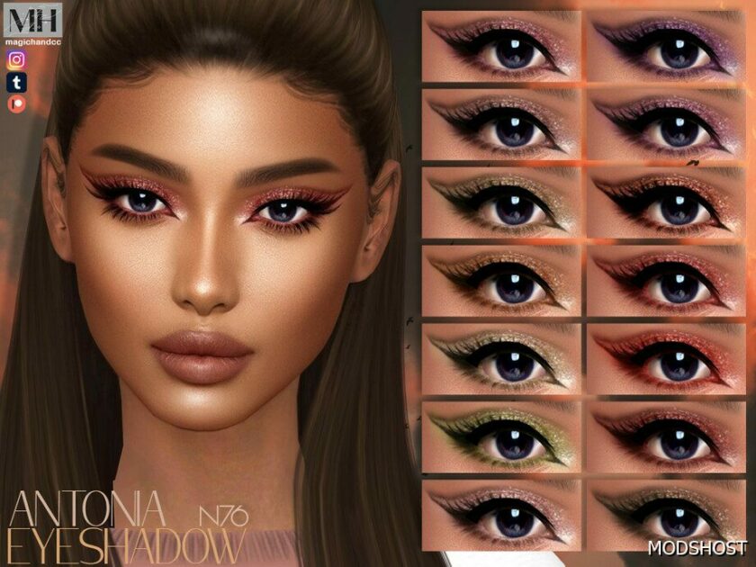 Sims 4 Antonia Eyeshadow N76 mod