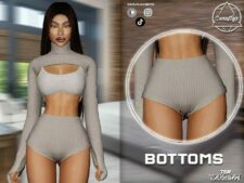 Sims 4 Elder Clothes Mod: Top & Bottom – SET 409 (Image #2)