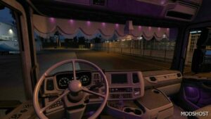 ETS2 Scania Alcantara Purple Interior 1.49 mod