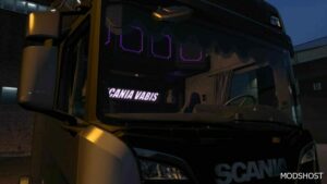 ETS2 Scania Mod: Alcantara Purple Interior 1.49 (Image #2)
