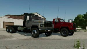 FS22 Ford Truck Mod: F800 Flatbed Autoload/Grainbed (Featured)