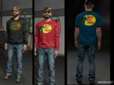 FS22 Bass PRO Themed Clothing Pack mod