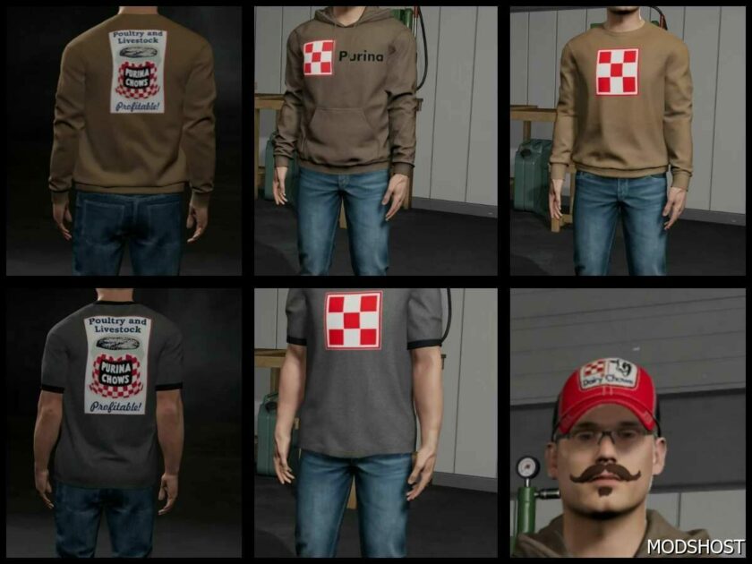 FS22 Purina Feeds Themed Clothing Pack mod