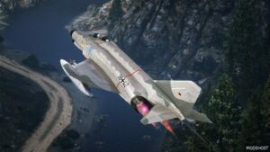 GTA 5 Vehicle Mod: F-4F Phantom II Germany Luftwaffe Add-On | Vehfuncs V | Lods (Image #2)