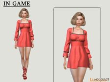 Sims 4 Everyday Clothes Mod: Geni Dress (Image #2)