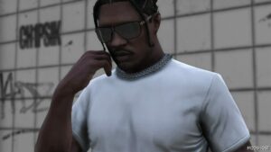 GTA 5 Player Mod: Minimalistic Cuban Chain/Choker MP Male (Image #3)