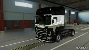 ETS2 Black Skin Scania RJL 1.49 mod