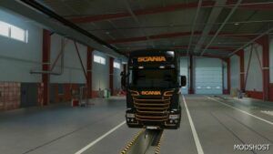 ETS2 RJL Mod: Scania RJL Black and Orange Skin 1.49 (Image #3)