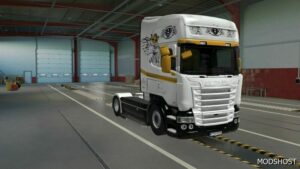 ETS2 Scania RJL White Skin 1.49 mod