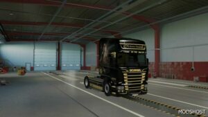 ETS2 RJL Mod: Scania RJL Black Gold Skin 1.49 (Image #2)