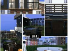 Sims 4 Mod: Modern Loft Penthouse NO CC (Image #2)