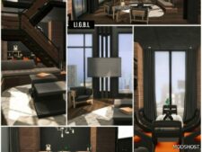 Sims 4 Mod: Modern Loft Penthouse NO CC (Image #3)
