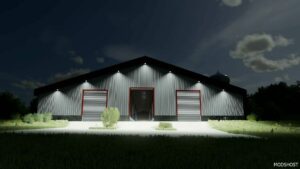 FS22 Placeable Mod: COW Barn Red/White Style (Image #5)