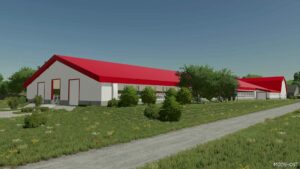 FS22 Placeable Mod: COW Barn Red/White Style (Image #6)