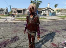 GTA 5 Player Mod: Violet (TWD Final Season) Goth Edition Add-On PED (Image #3)