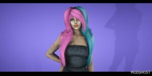 GTA 5 Player Mod: Famous on Myspace Hair for MP Female (Image #2)