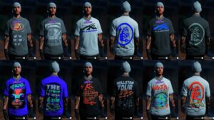 GTA 5 Player Mod: Hellstar Graphic Tee’S Pack for MP Males (Image #5)