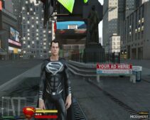 GTA 5 Ultimate Superman Black Suit mod
