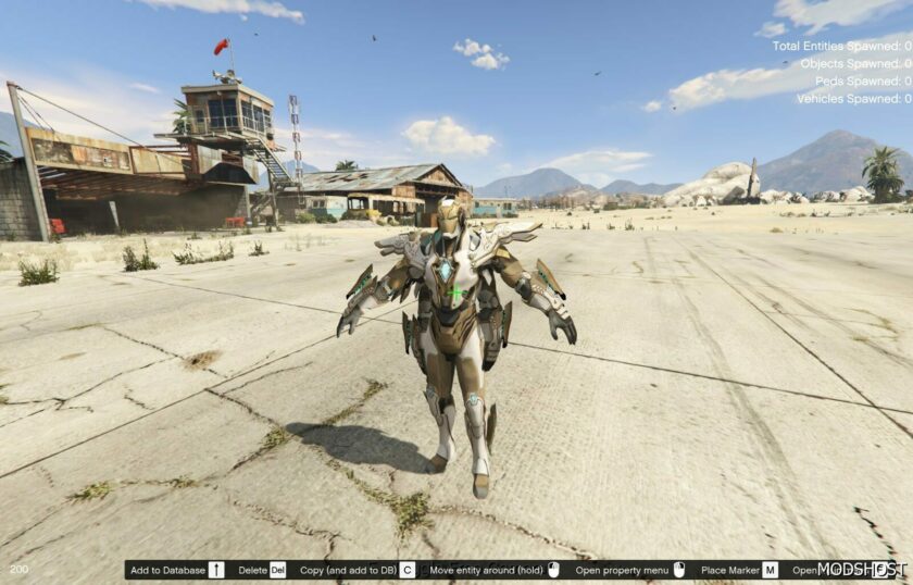GTA 5 4 Arms Iron MAN Rise of The East Add-On PED mod
