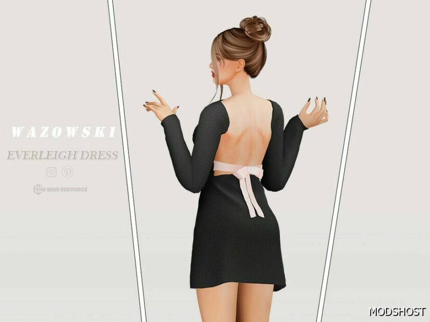 Sims 4 Everleigh Dress mod